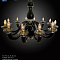 Люстра VOLTOLINA Venus 12L Nero Gold
