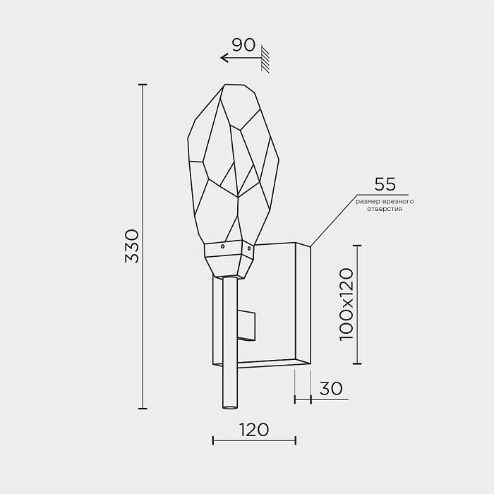 Бра  MS.89127.01 GD