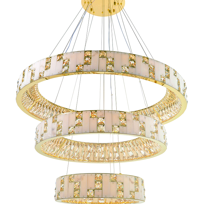 Люстра NewRgy 6029E/200W GOLD+CLEAR